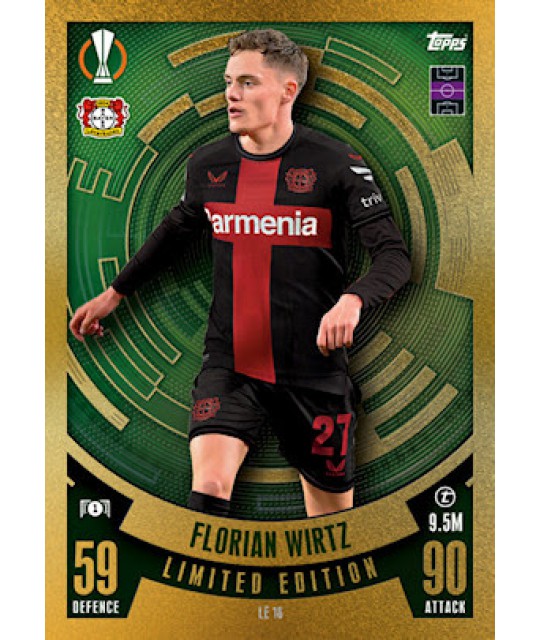Topps Match Attax Champions League 2023/2024 Limited Edition Florian Wirtz (Bayer 04 Leverkusen)